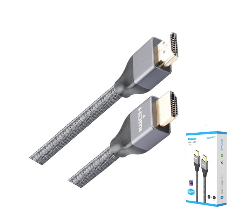 8Ware Premium HDMI 2.0 Cable 1m Retail Pack 19 pins Male to