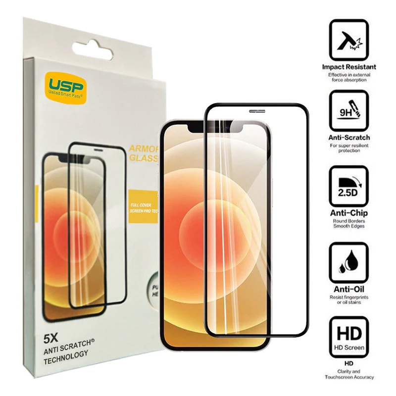 USP Apple iPhone 15 Pro Max (6.7") Armor Glass Full Cover