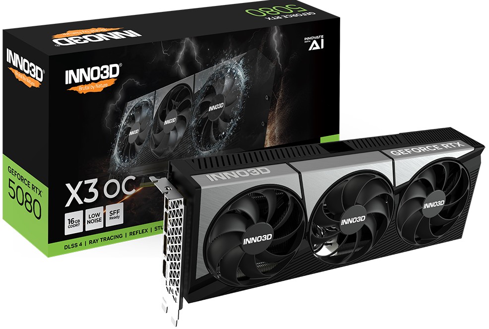 INNO3D nVidia GeForce RTX 5080 X3 OC 16GB GDDR7 2640MHz
