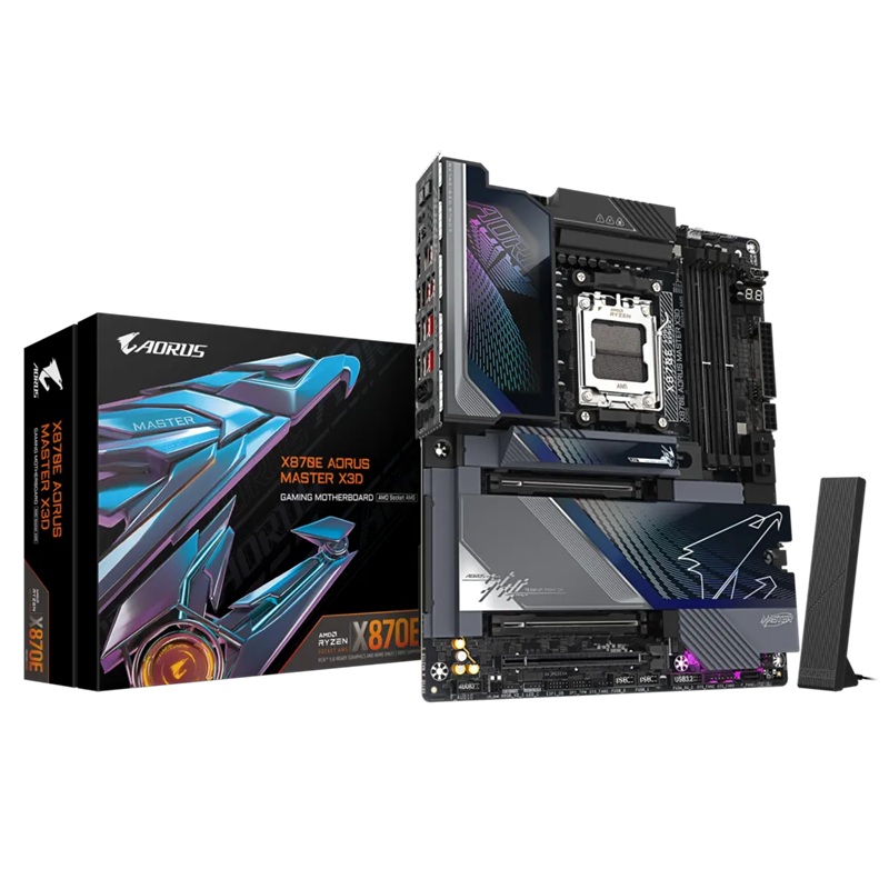 Gigabyte X870E AORUS MASTER X3D AM5 DDR5 256GB USB4 Wi-Fi7