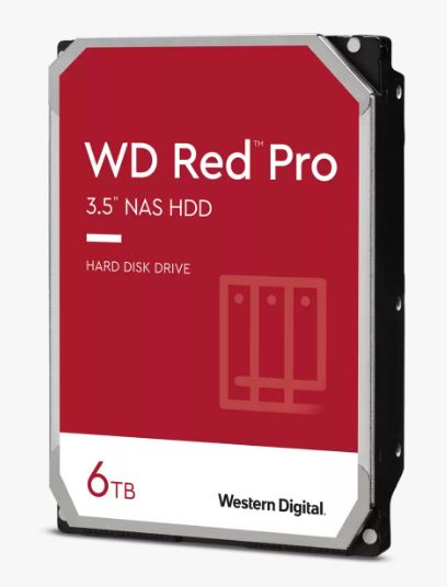 Western Digital WD Red Pro 6TB 3.5' NAS HDD SATA3 7200RPM