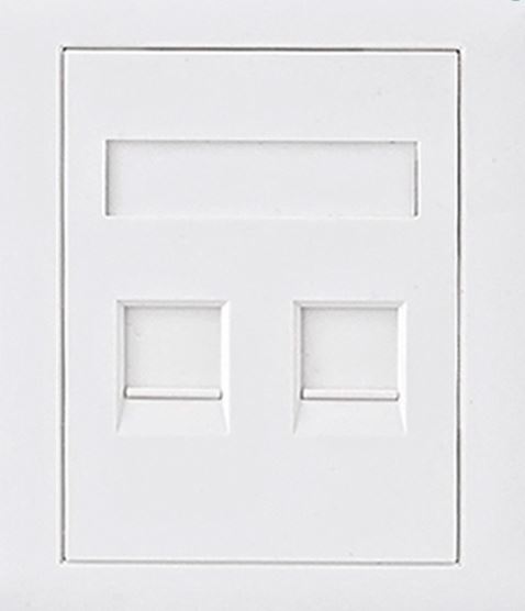 Astrotek CAT5e RJ45 Network Wall Face Plate 86x86mm 2 Port