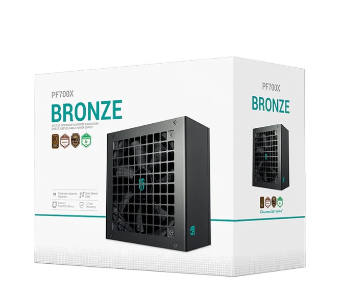 DeepCool PF700X 700W Gamer Storm 80+ Bronze/ Cybenetics ATX