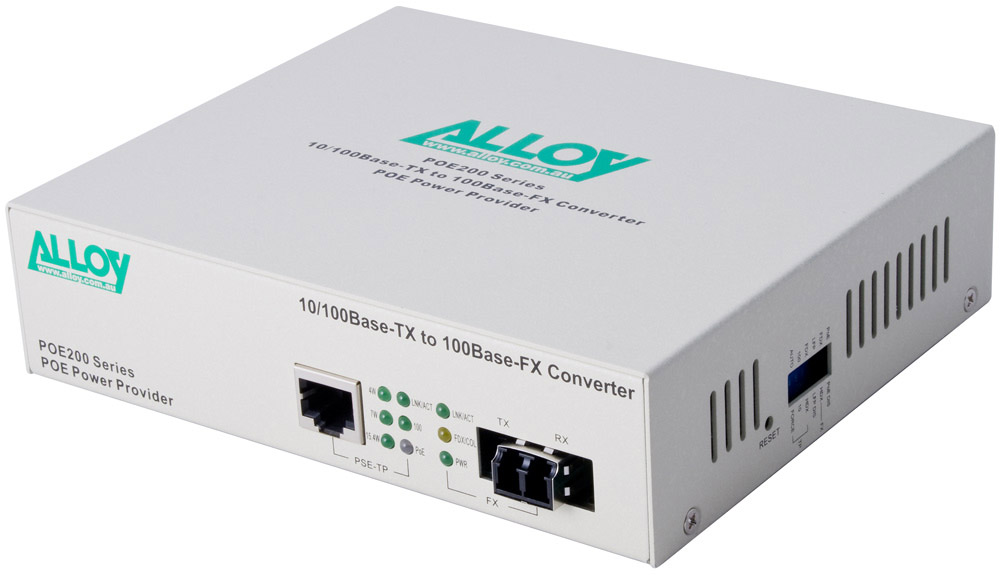 Alloy POE200LC Fast Ethernet PoE Media Converter