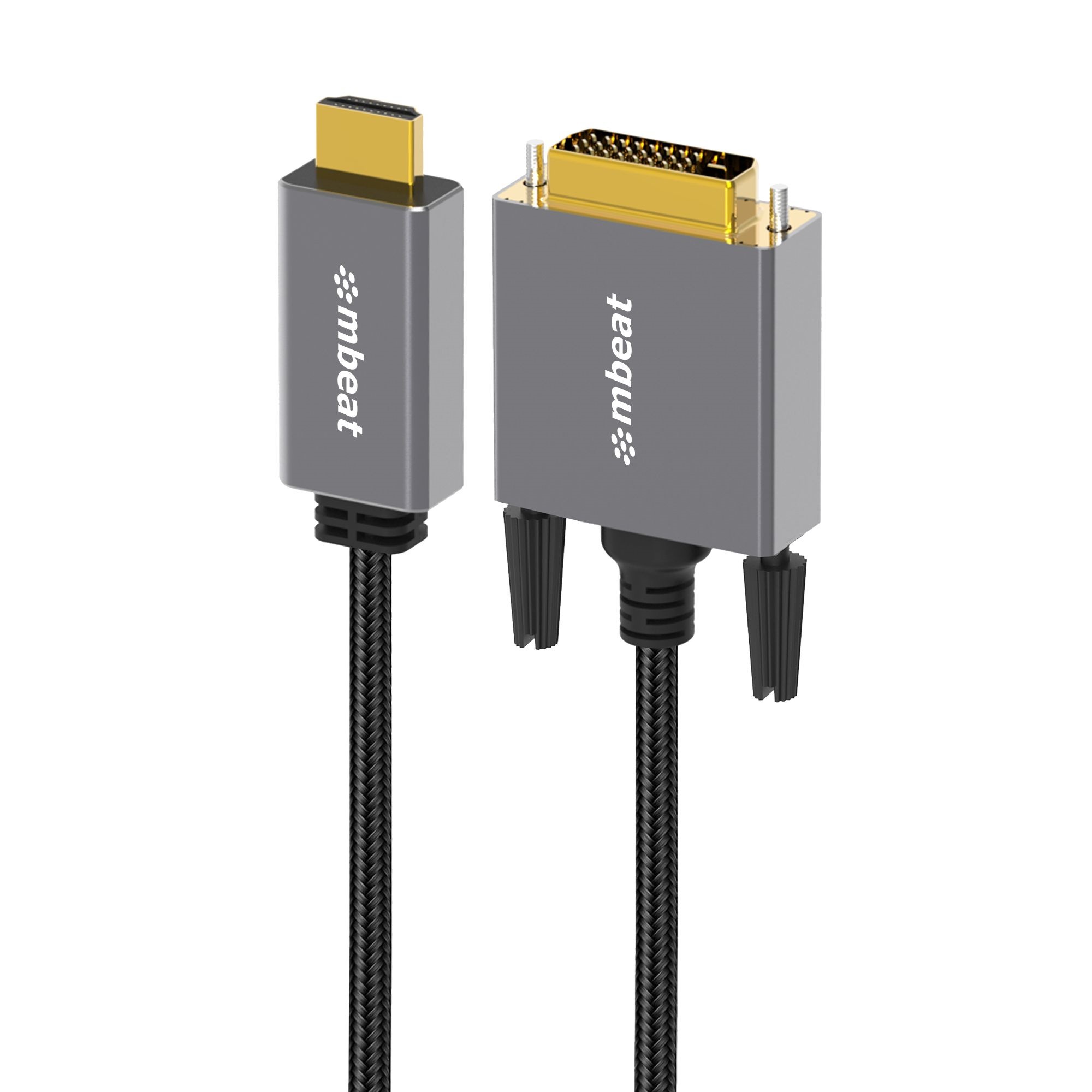 mbeat® Tough Link 1.8m HDMI to DVI Cable Up to 1080p@60Hz