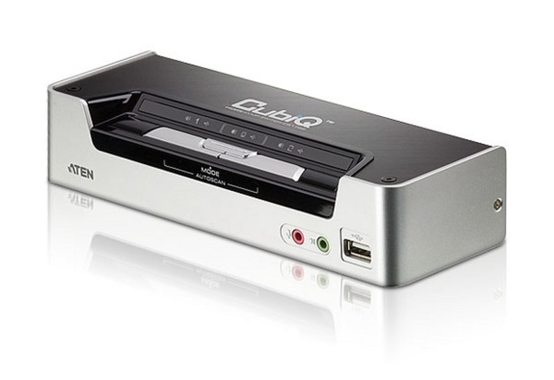 Aten Desktop KVMP Switch 2 Port Single Display HDMI w/ Dolby