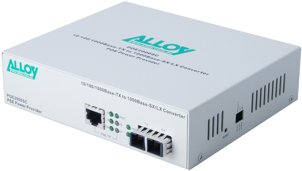 Alloy POE3000LC Gigabit PoE+ Media Converter