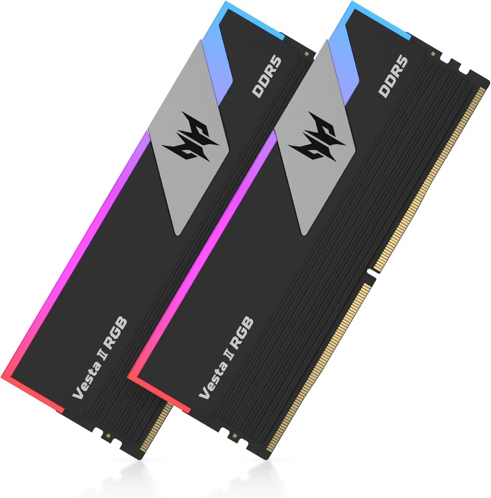 PREDATOR VESTAII 32GB 16GBx2 Black RGB DDR5 Memory 6000Mhz