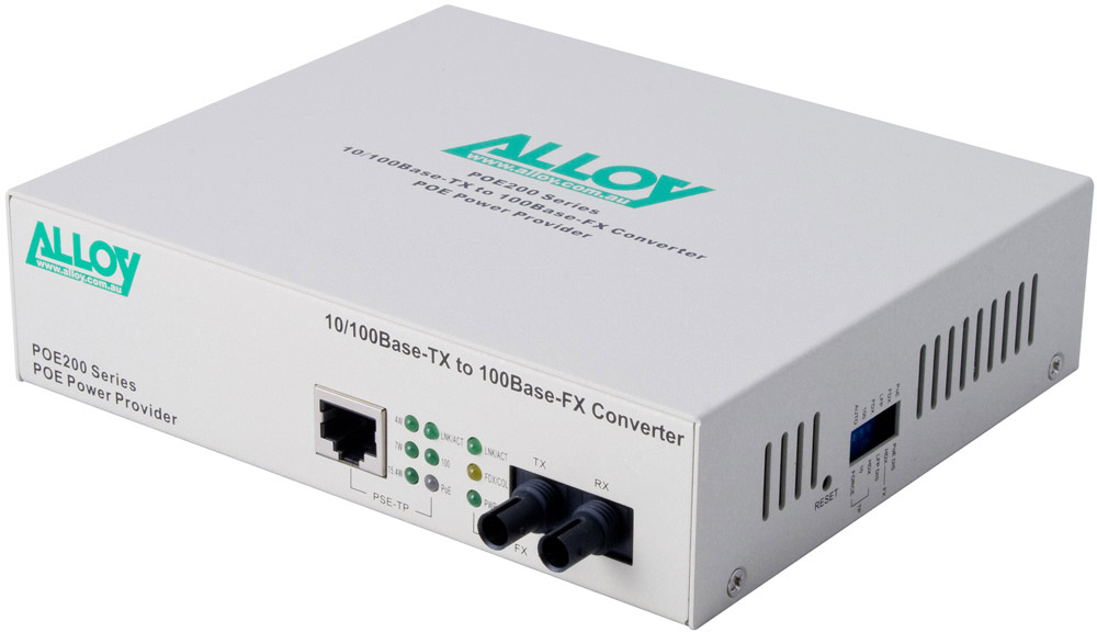 Alloy POE200ST Fast Ethernet PoE Media Converter