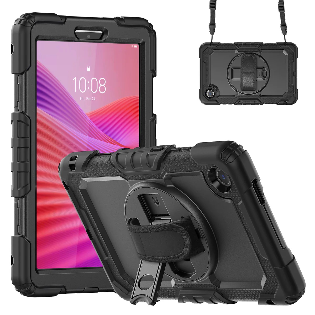 USP Rugged Lenovo Tab One (8.7*) Case Black - Heavy Duty