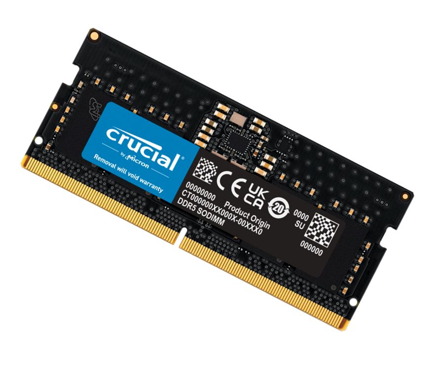 Crucial 16GB (1x16GB) DDR5 SODIMM 5600MHz CL46 Notebook