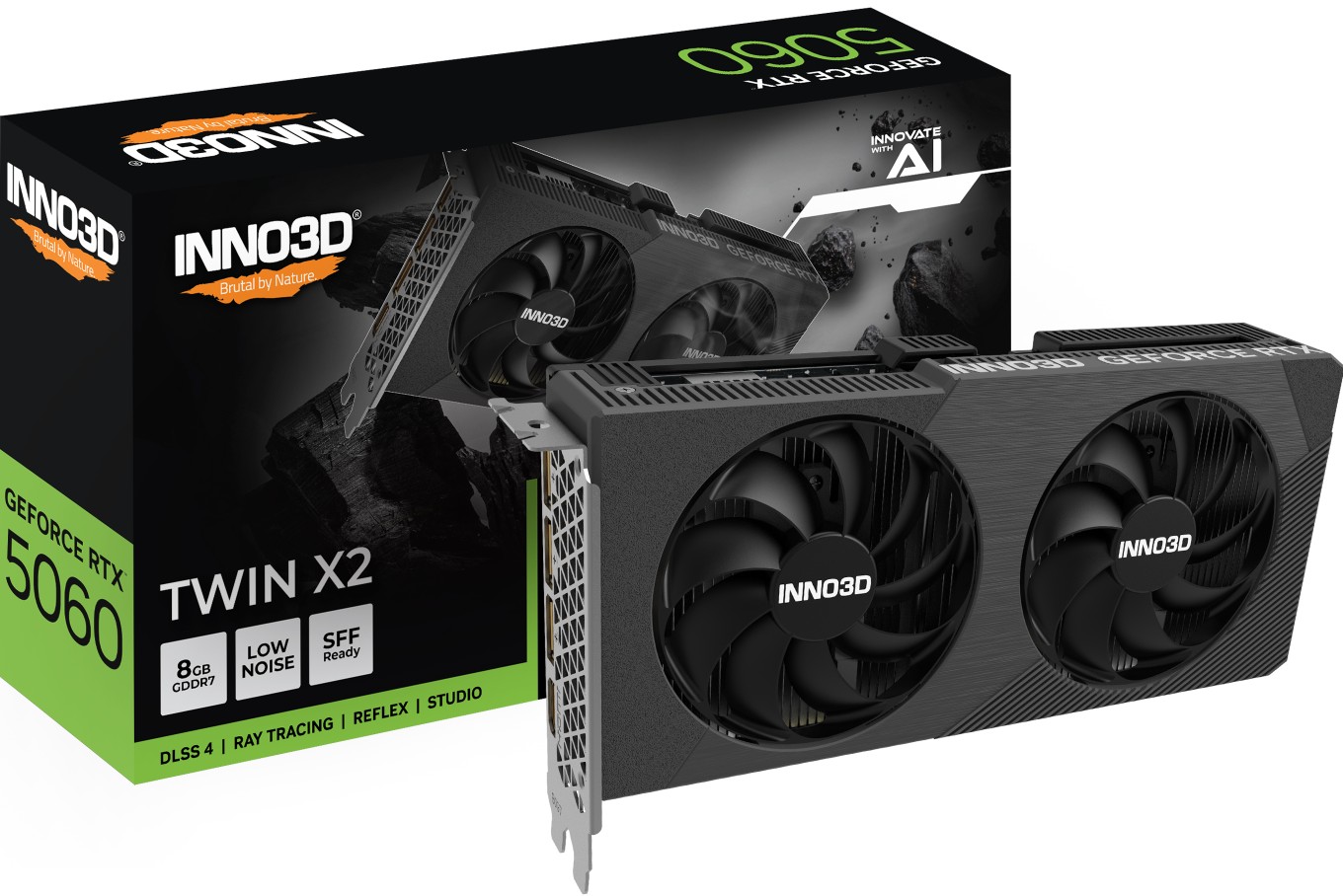 INNO3D nVidia GeForce RTX 5060 TWIN X2 V2 8GB GDDR7