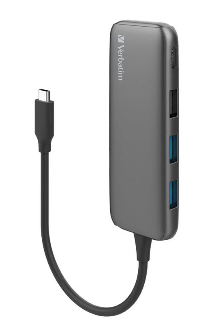Verbatim USB-C Hub with 2 x USB-A 3.2 Gen 1 supports up to