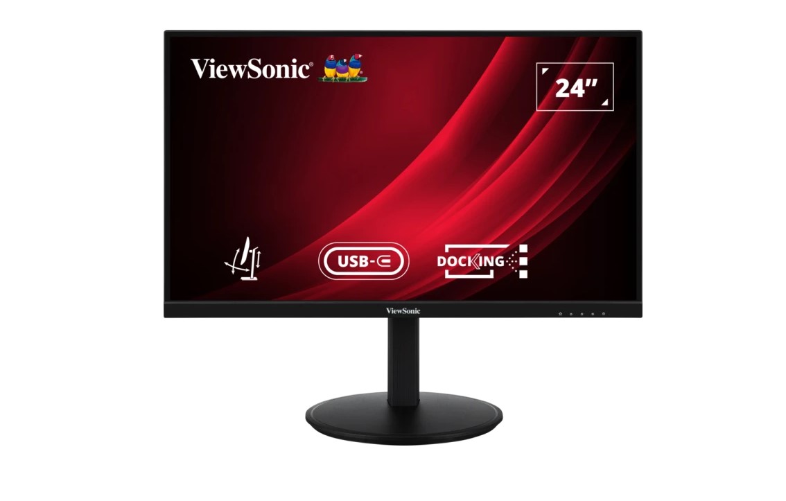 ViewSonic 24” Full HD Ergonomic Docking Monitor with USB-C