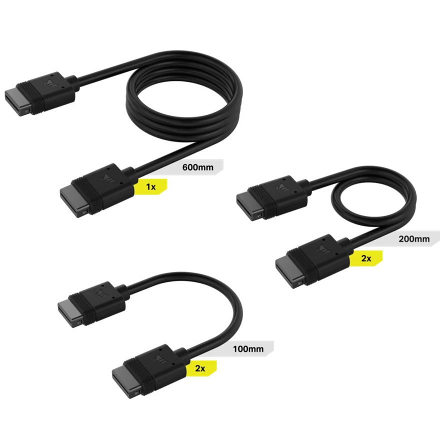 Corsair iCUE LINK Cable Kit with Straight connectors - 100mm