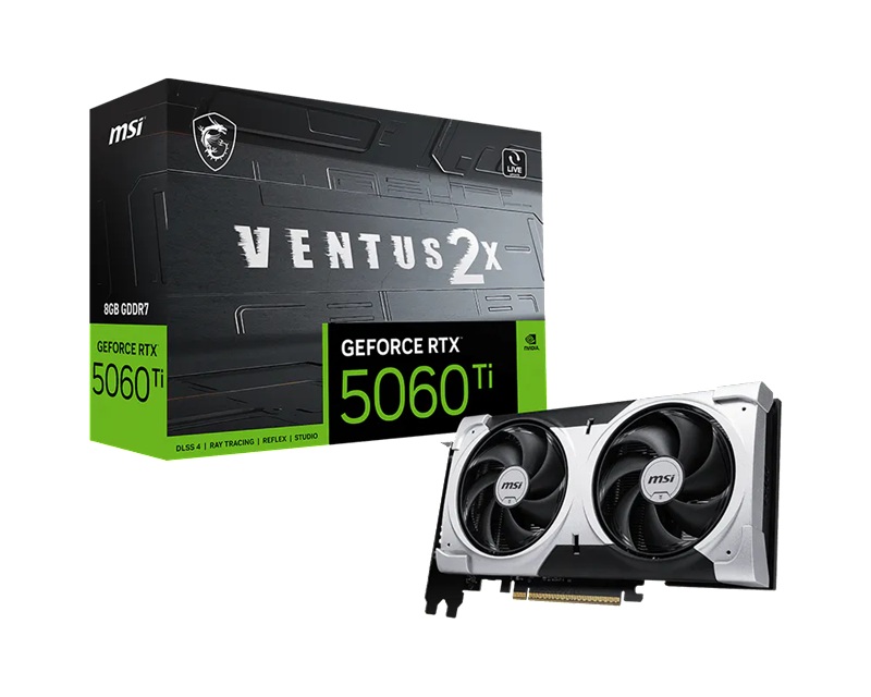MSI nVidia GeForce RTX™ 5060 Ti 8G VENTUS 2X PLUS