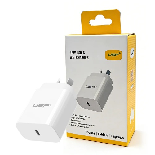 USP 45W GaN Single USB-C PD Power Adapter