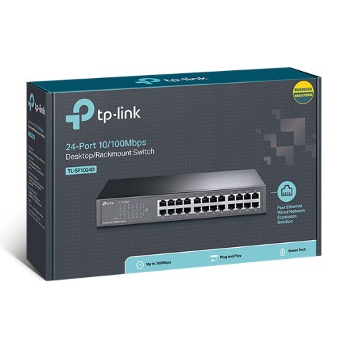 TP-Link TL-SF1024D 24-Port 10/100Mbps Rackmount Unmanaged