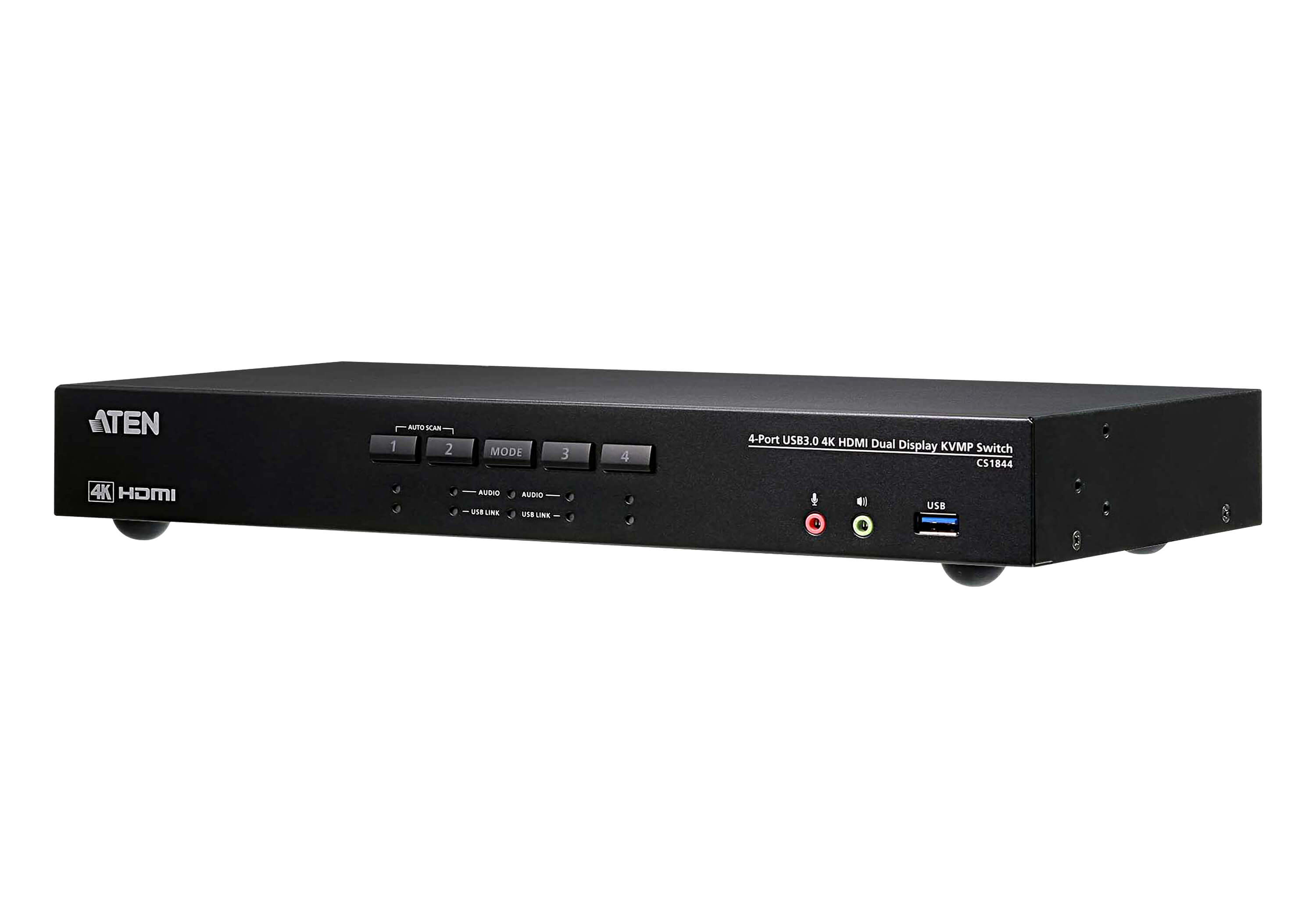 Aten Desktop KVMP Switch 4 Port Dual Display 4k HDMI w