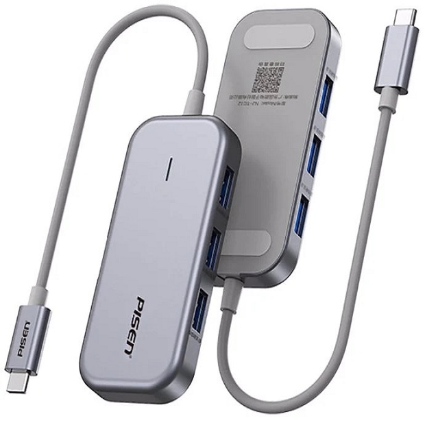 Pisen 6-in-1 Multi-Port USB-C Multi-functional Docking