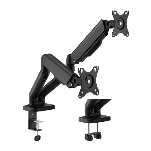 Brateck Cost-Effective Spring-Assisted Dual Monitor Arm Fit