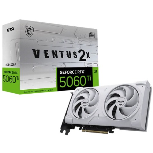 MSI nVidia GeForce RTX™ 5060 Ti 8G VENTUS 2X OC WHITE PLUS