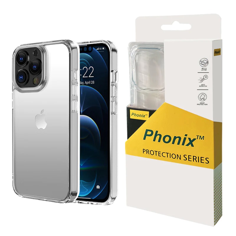 Phonix Apple iPhone 13 Pro Max (6.7) Clear Rock Shockproof
