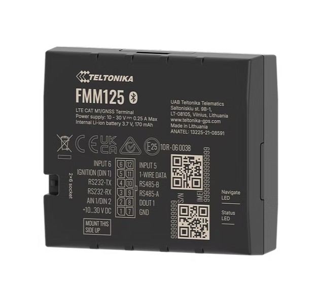 Teltonika FMM125 Versatile 4G LTE Cat M1 tracker with RS232