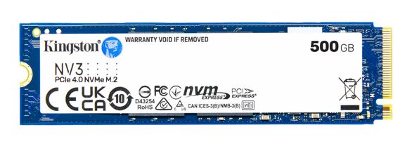 Kingston SNV3S NV3 500G PCle 4.0x4 NVMe M.2 2280 SSD 5000