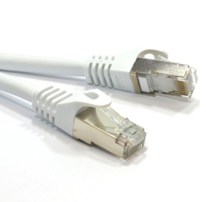 Astrotek CAT6A Shielded Cable 10m Grey/White Color 10GbE