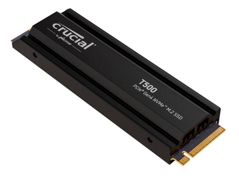 Crucial T500 2TB Gen4 NVMe SSD Heatsink - 7400/7000 MB/s R/W