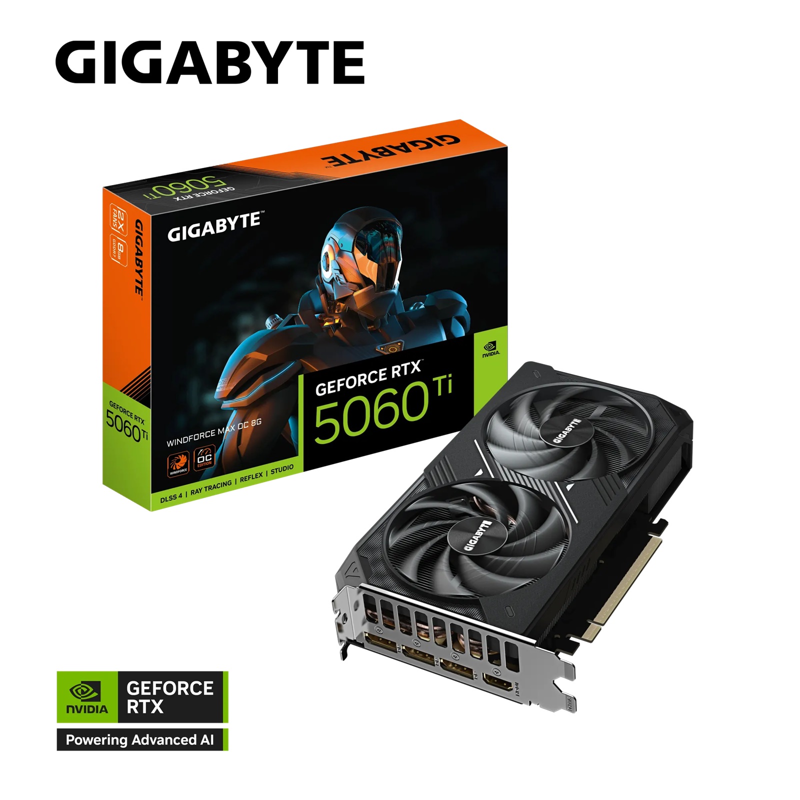 Gigabyte GeForce RTX™ 5060 Ti WINDFORCE MAX OC 8G