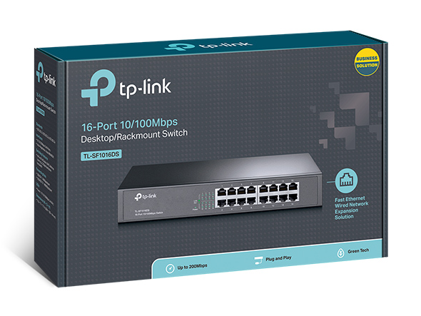 TP-Link TL-SF1016DS 16-Port 10/100Mbps Smart Switch or