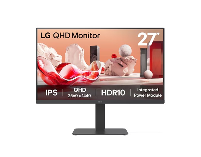 LG 27” QHD IPS 75Hz Monitor