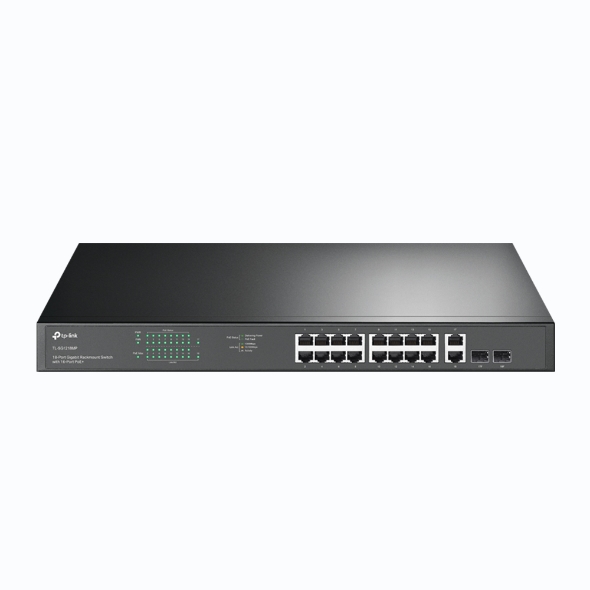 TP-Link TL-SG1218MP 18-Port Gigabit Rackmount Switch With 16