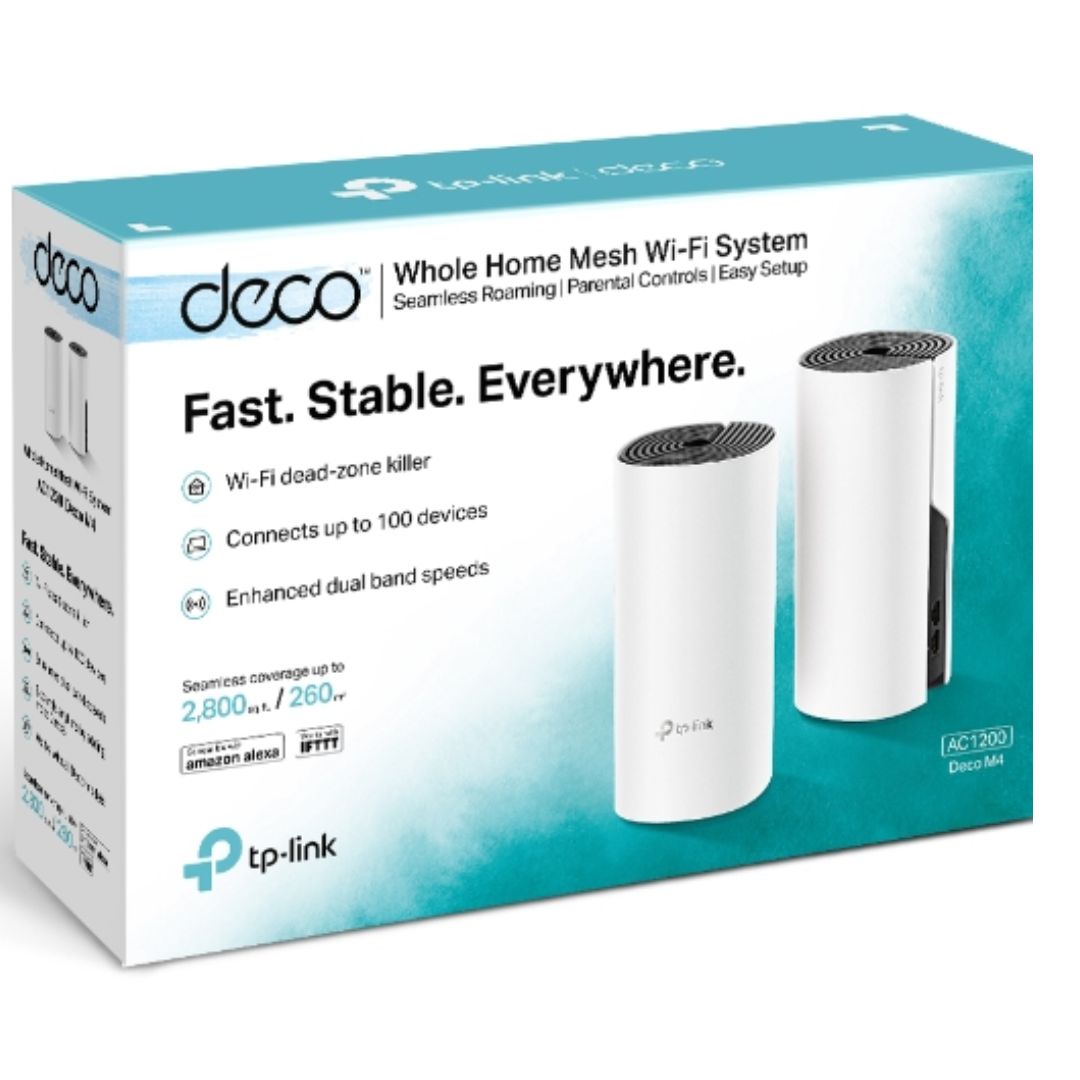 TP-Link Deco M4 (2-pack) AC1200 Whole Home Mesh Wi-Fi