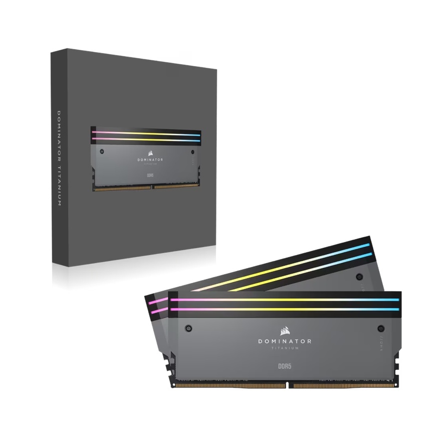 Corsair DOMINATOR® TITANIUM RGB 64GB (2x32GB) DDR5 DRAM