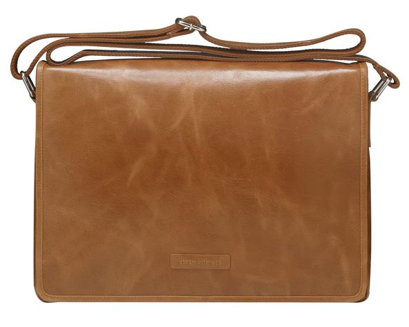 Marselisborg 14" Leather Messenger Business Laptop Bag