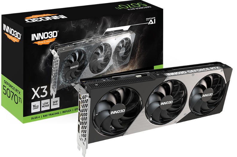 INNO3D nVidia GeForce RTX 5070 TI X3 16GB GDDR7 2452 MHz