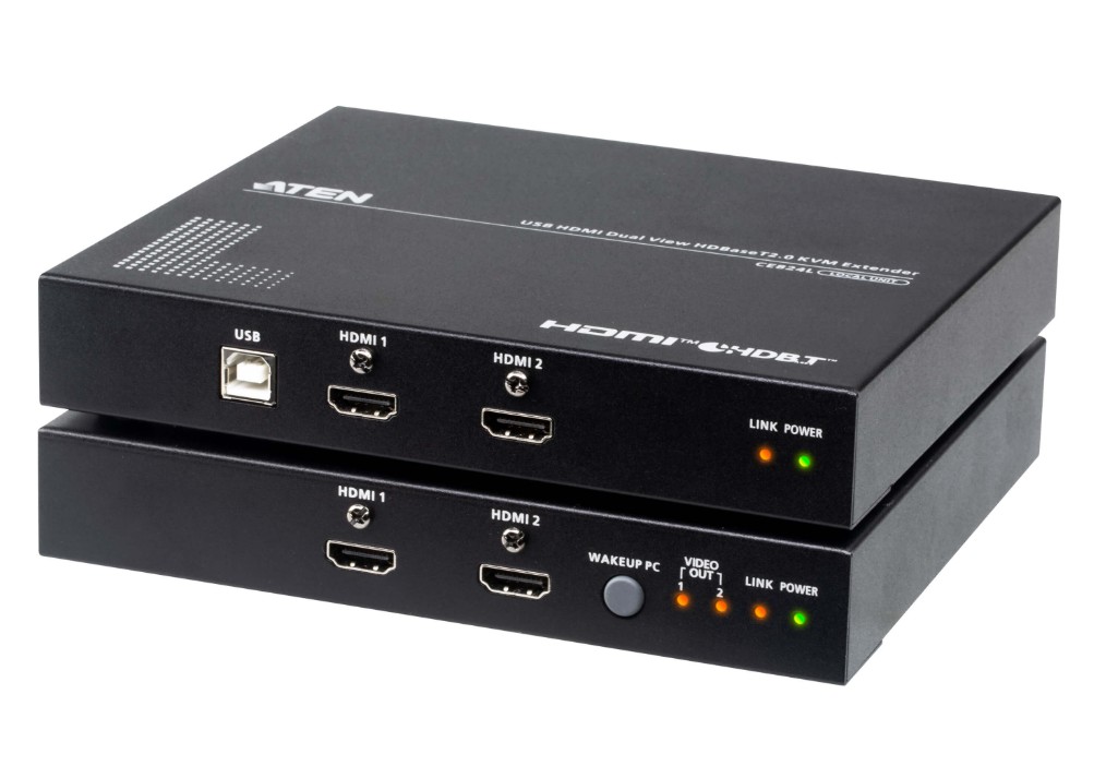 ATEN USB HDMI Dual View HDBaseT™ 2.0 KVM Extender (4K@100m