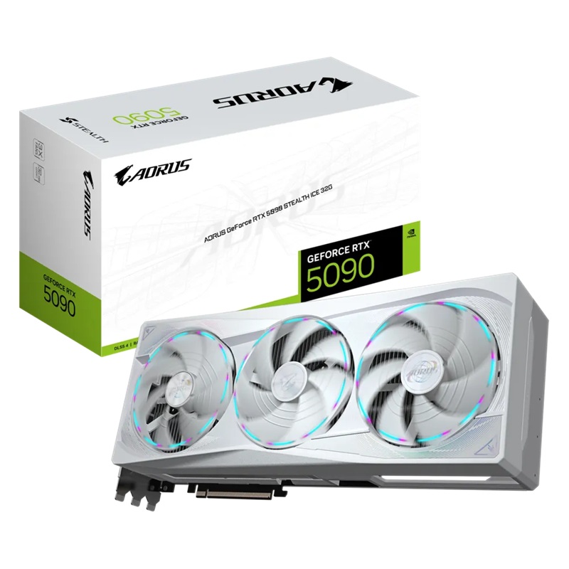 Gigabyte AORUS GeForce RTX™ 5090 STEALTH ICE 32G