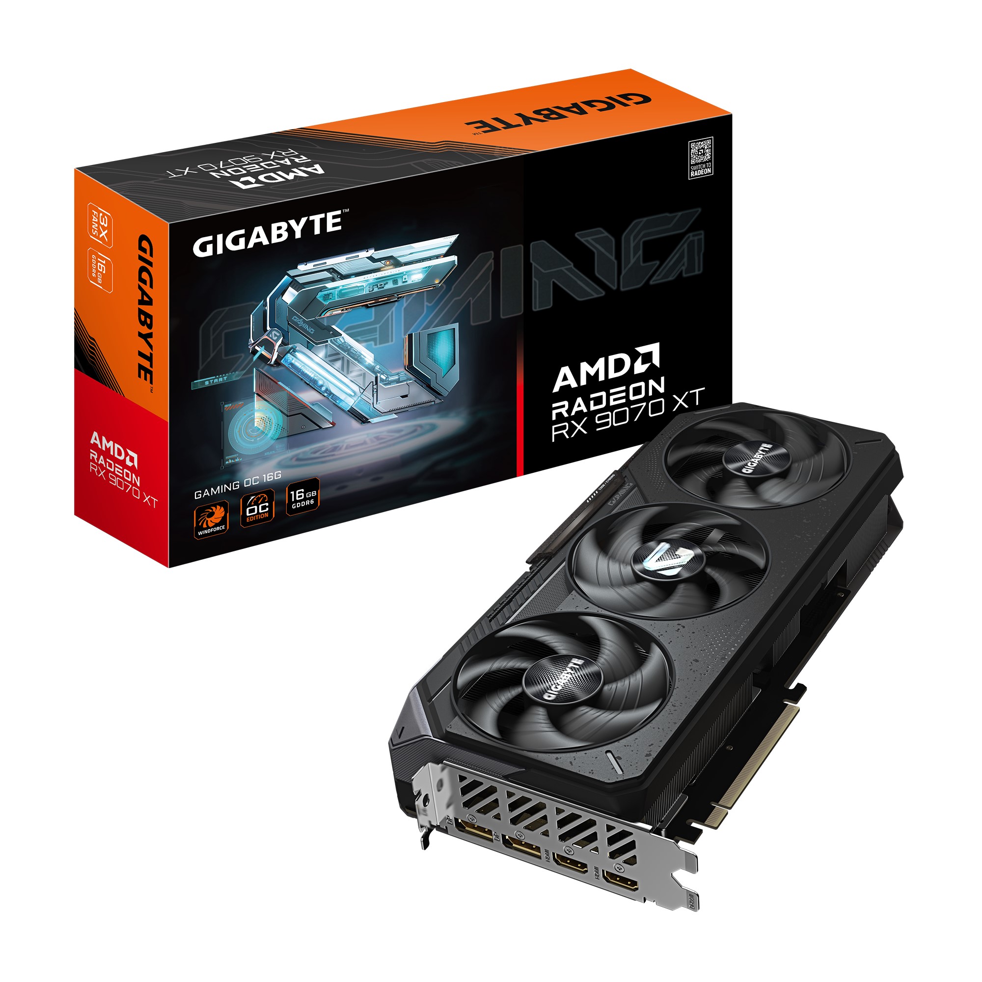 Gigabyte Radeon™ RX 9070 XT GAMING OC 16G
