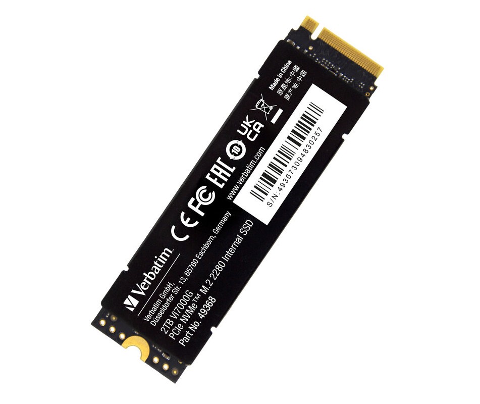 Verbatim 2TB Vi7000 PCIe Gen4 NVMe M.2 2280 Internal SSD