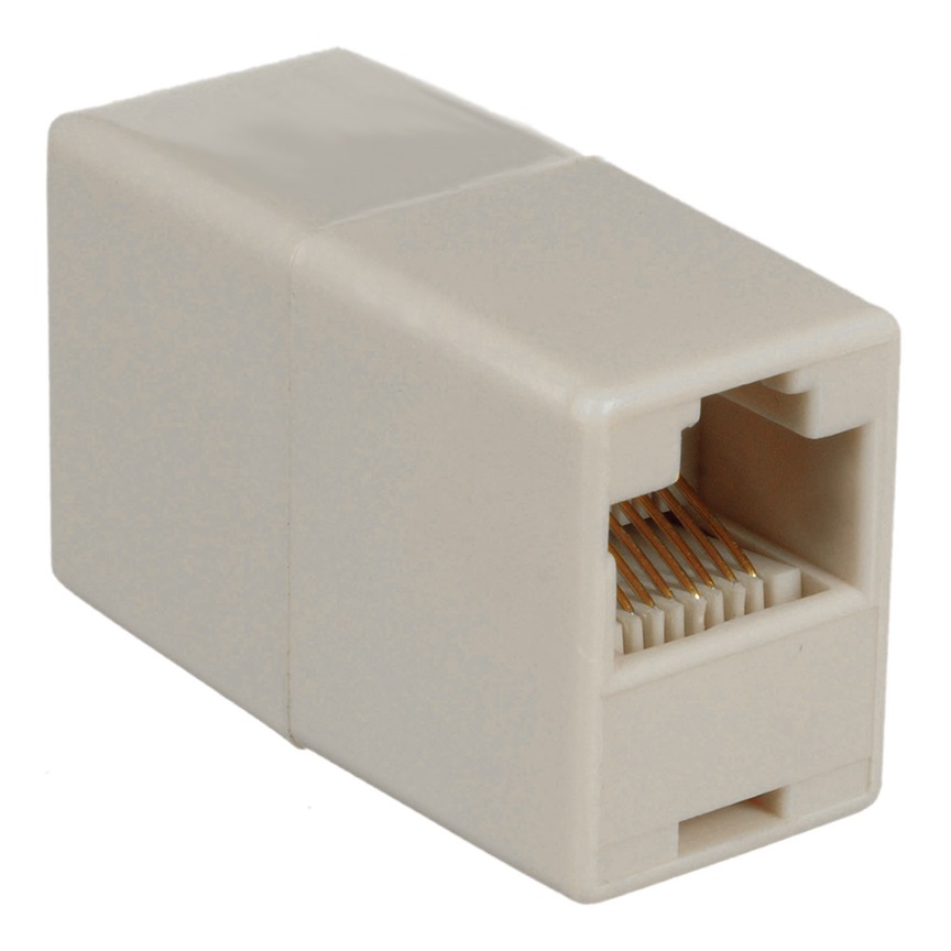 8Ware RJ45 Inline Coupler - Network Keystone Jack Socket