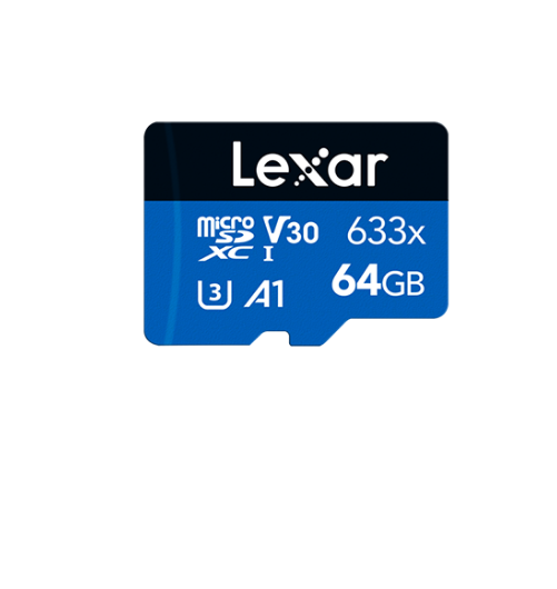 Lexar High-Performance 633x 64GB microSDHC™/ microSDXC™