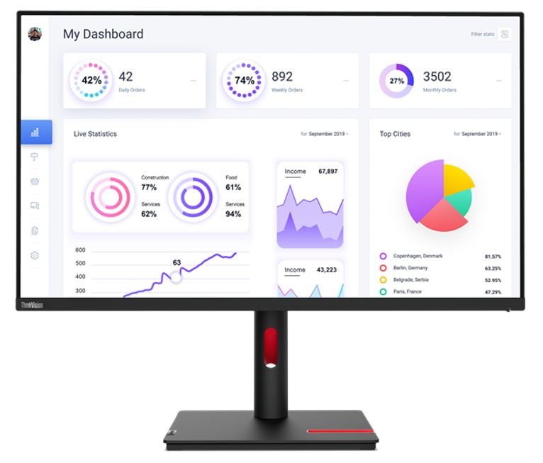 LENOVO ThinkVision T32p-30 31.5"/32" UHD Monitor IPS 4K