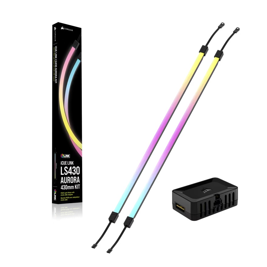 Corsair iCUE LINK LS430 Aurora RGB Light Strips - 430mm Kit