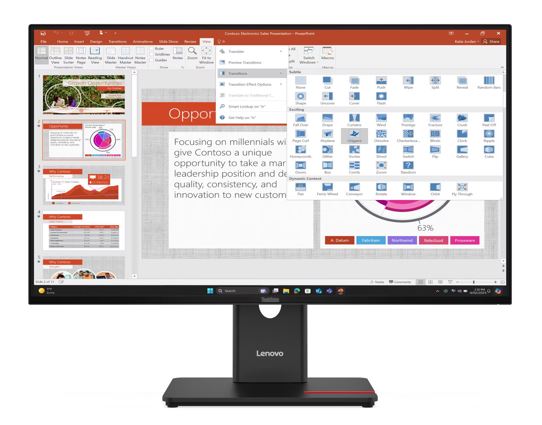 LENOVO ThinkVision T27i-40 27" FHD IPS Monitor 120Hz