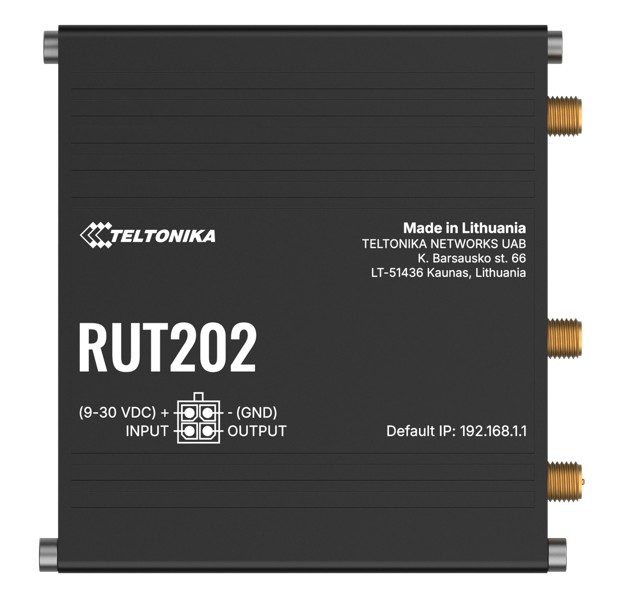 Teltonika RUT202 Dual Sim Industrial LTE Cat 4 Router