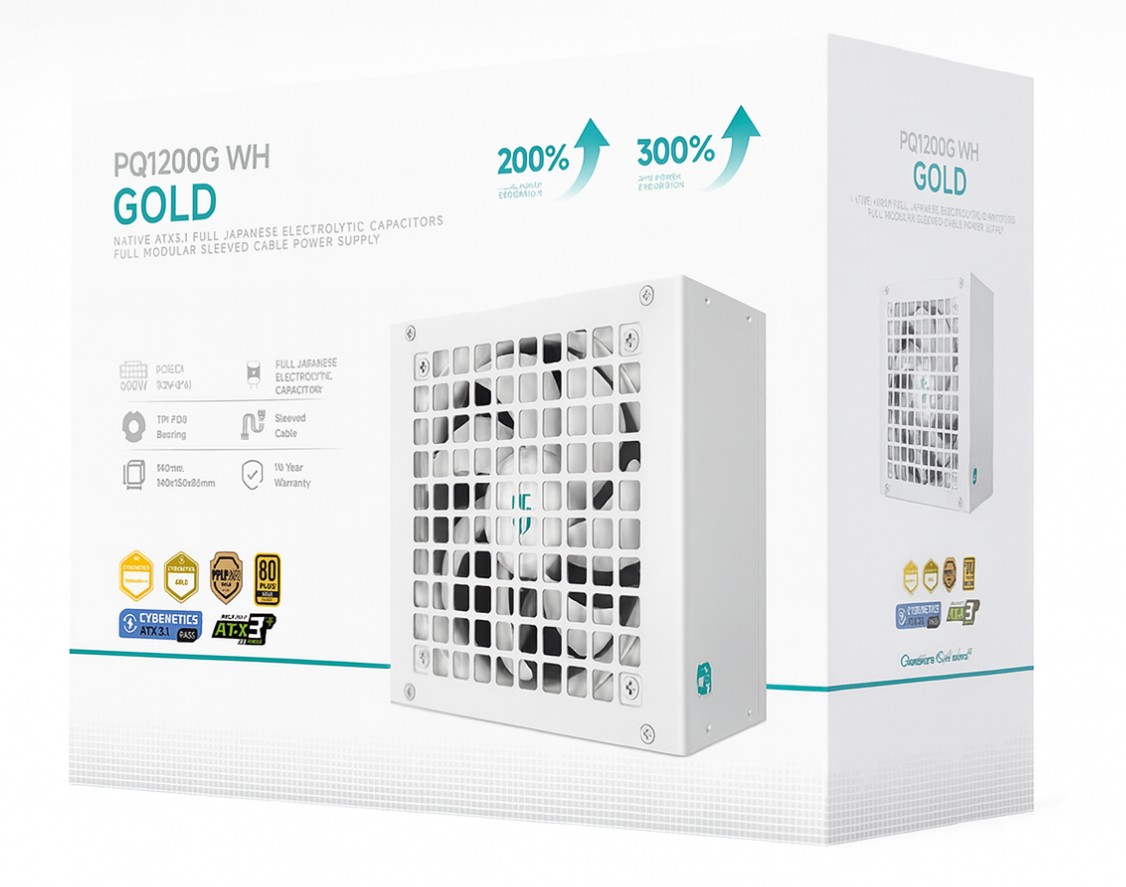 DeepCool PQ1200G WH 1200W Gamer Storm 80+ Gold/Cybenetics